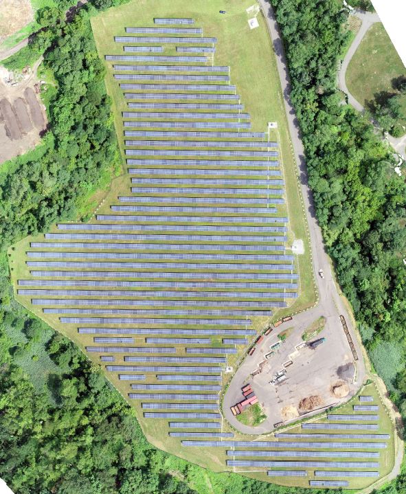 aerial view of landfill bernards