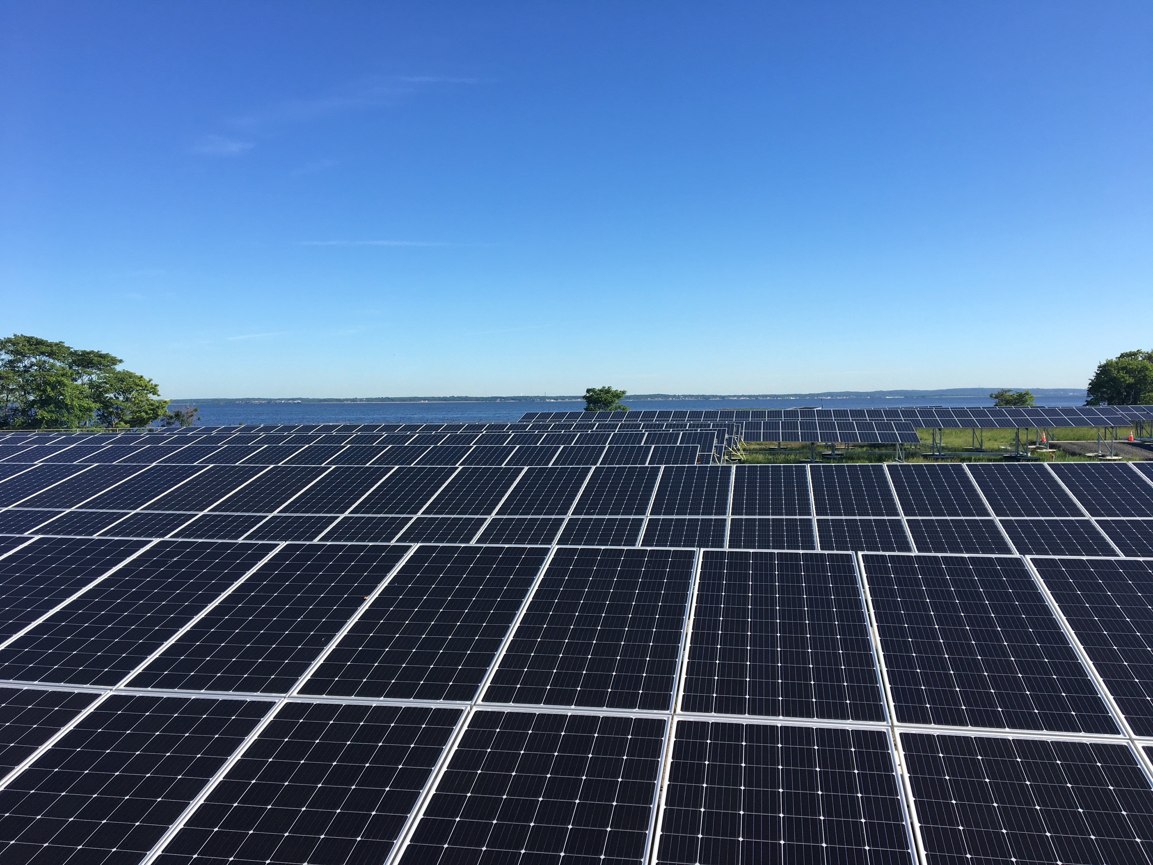 ground view solar panels