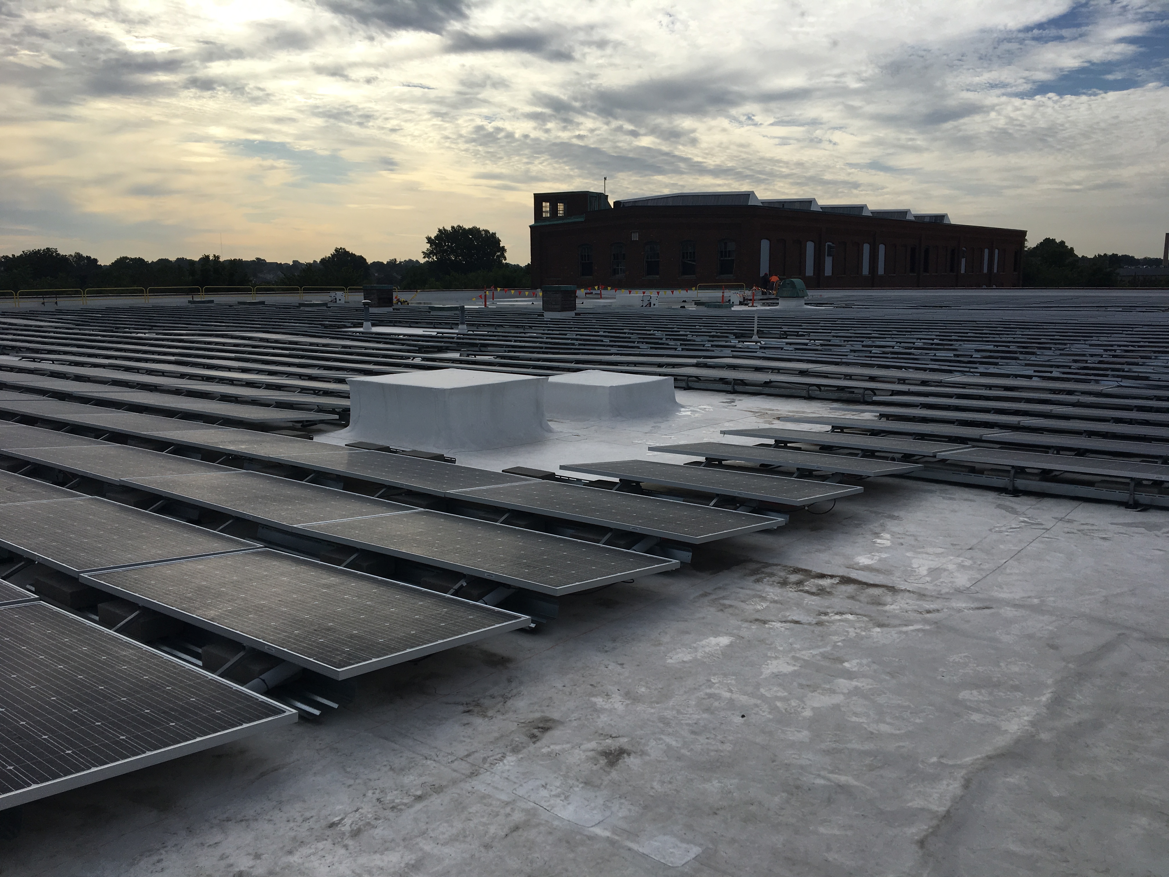 solar panels on rooftop