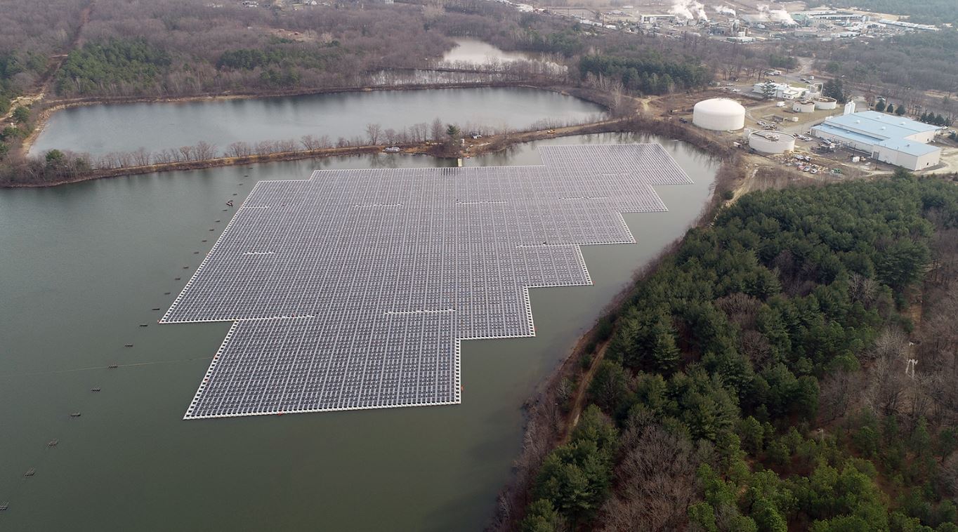 sayreville drone aerial in water