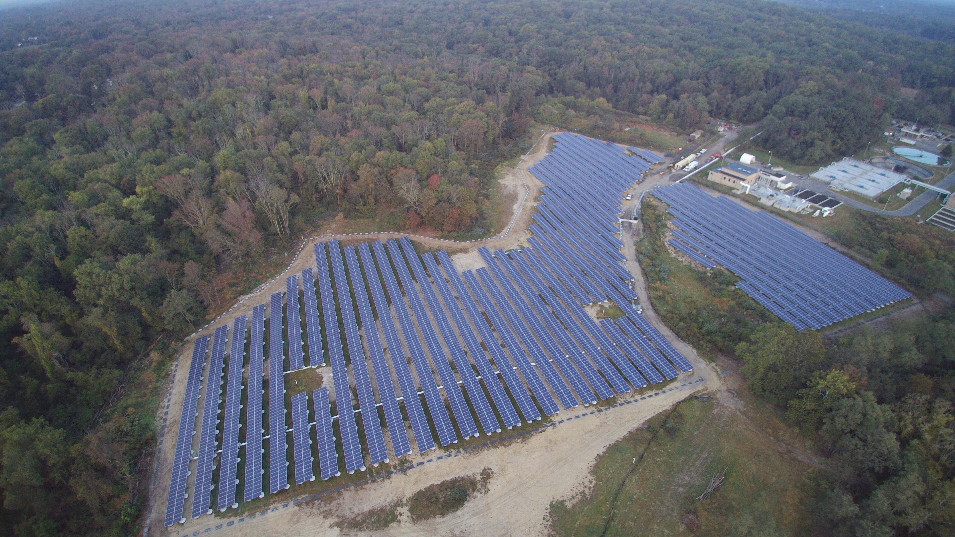 stonybrook solar panels in field